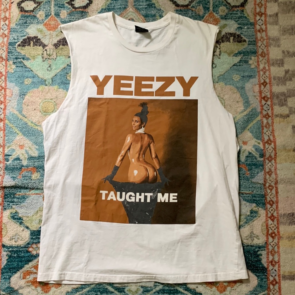 TALENTLESS White and Brown Graphic Tee